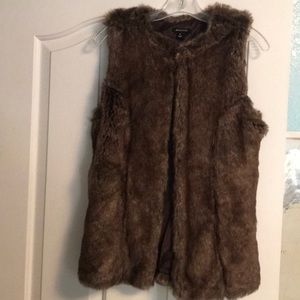 Faux fur vest